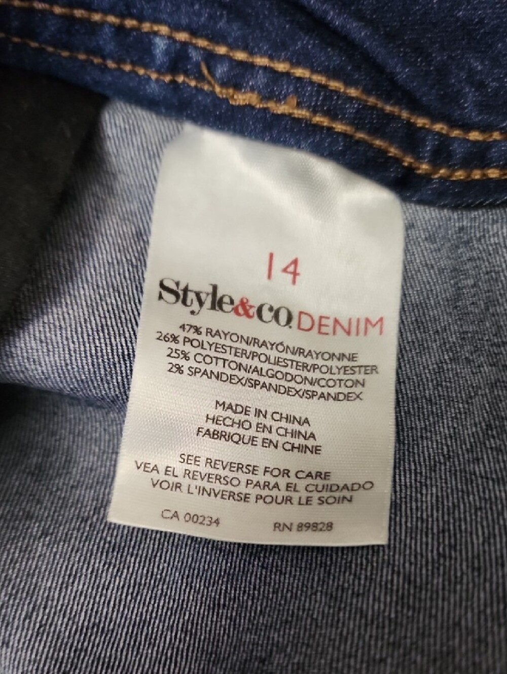 Style & Co. Button-Front Denim A-Line Skirt in Blue - Picture 4 of 10